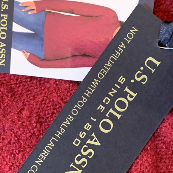 U.S. Polo Assn. Women's Crew Neck Sweater in Plum - Picture 3 of 9